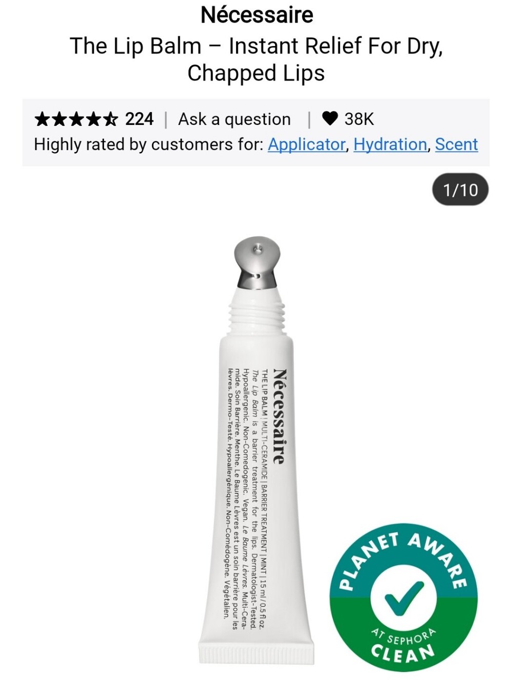 NIB NECESSAIRE THE LIP BALM